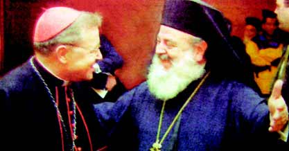 Архиепископ Христодул и кардинал Вальтер  Каспер